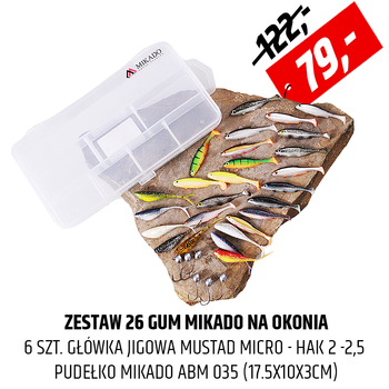 Zestaw przynęt spinningowych Mikado Real Fish Roach i Fish Fry