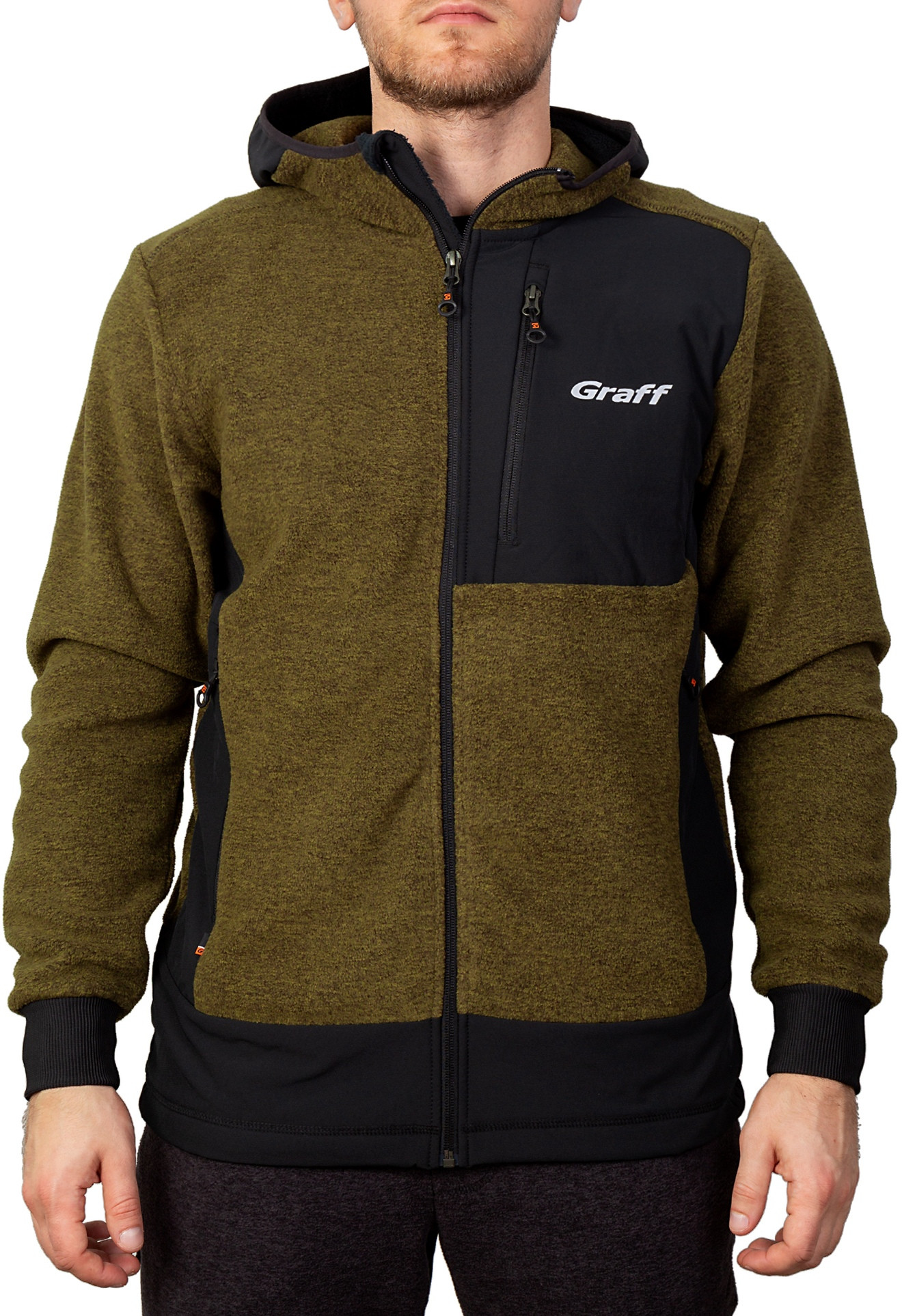 Bluza polarowa z kapturem Graff 233-P-13