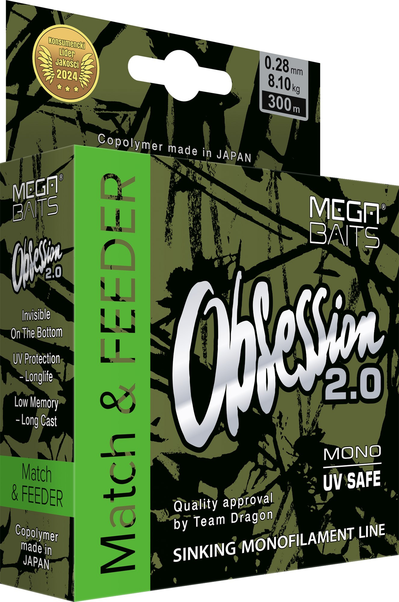 Żyłka Mega BAITS OBSESSION 2.0 Match and Feeder