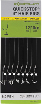 Przypony Korum Big Fish Quickstop Barbless Hair Rigs