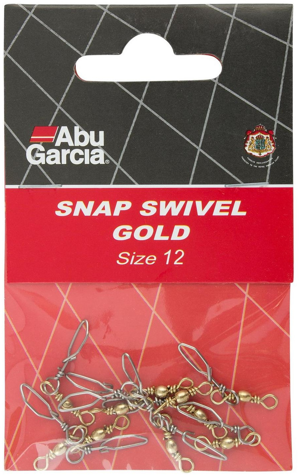 Agrafka z krętlikiem Abu Garcia Snap Swivels Gold