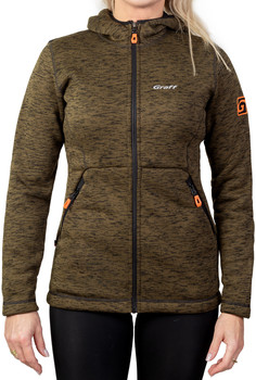 Ciepła bluza damska z kapturem Graff 229-BL-D