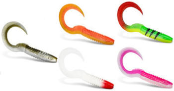 Guma spiningowa Delphin TwistaX Eeltail Uvs