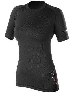 Koszulka termoaktywna damska z krótkim rękawem Graff 903-1-D Czarna