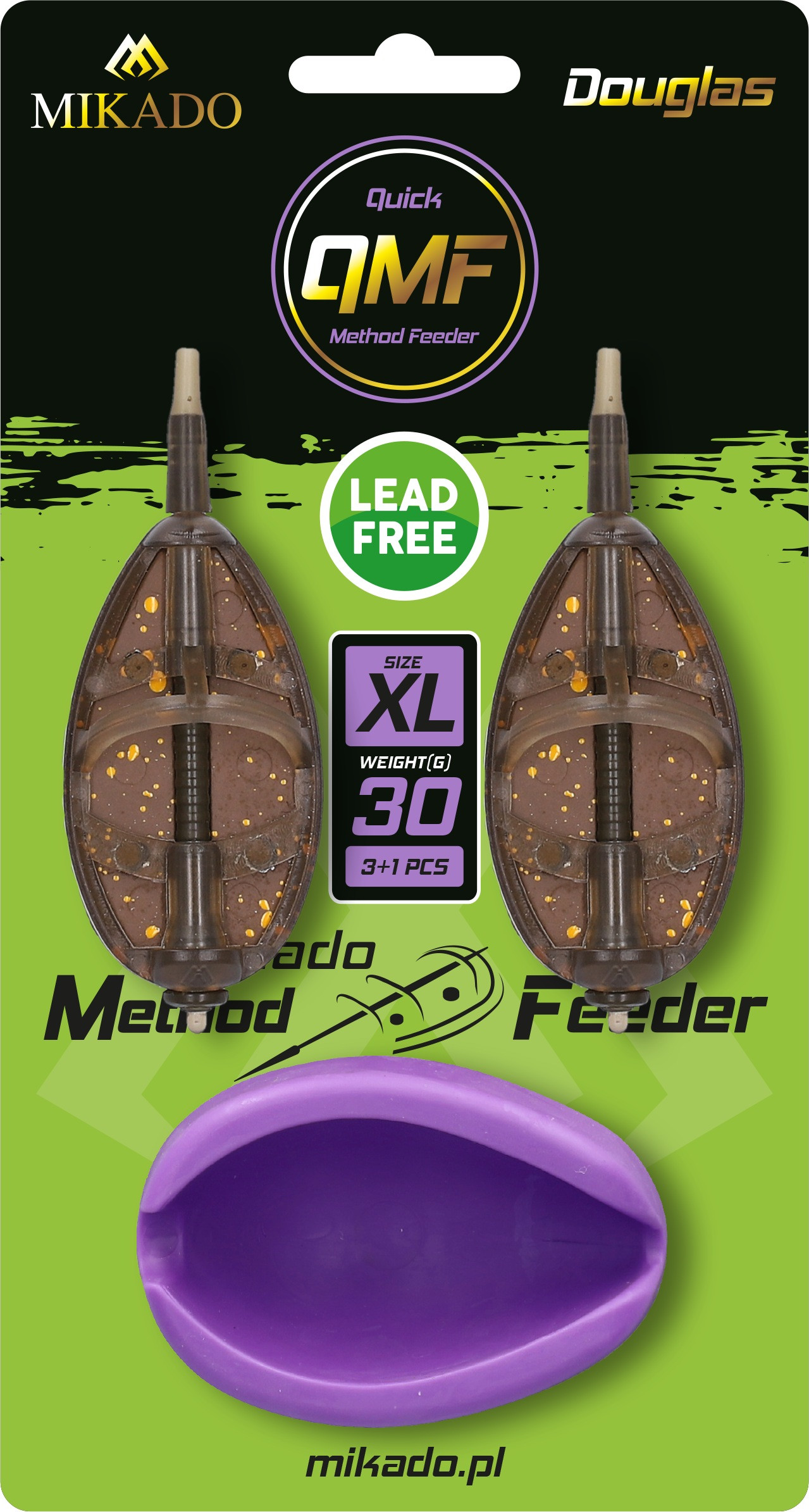 Koszyk zanętowy Mikado Method Feeder Douglas QMF Set