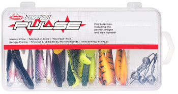 Zestaw gum Berkley Pulse Shad Mixbox z główkami
