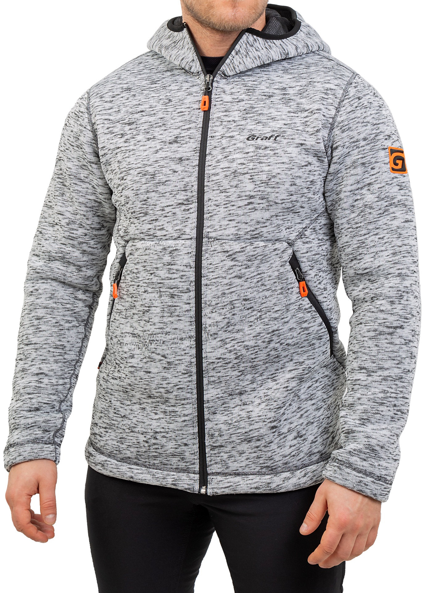 Ciepła bluza z kapturem Graff 229-BL-8