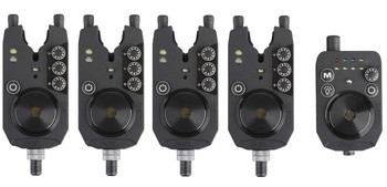 Zestaw sygnalizatorów brań z centralką Prologic R2L Set 4+1 z czujnikiem ruchu