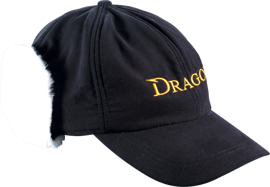 Czapka Zimowa Dragon baseball z nausznika  czarna