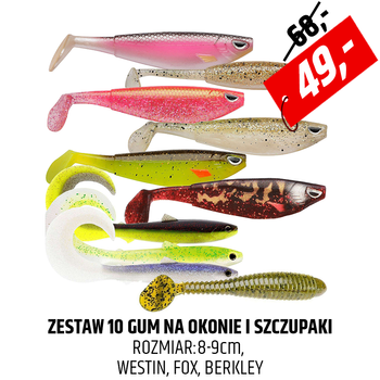 Zestaw gum na okonie i sandacze nr 19