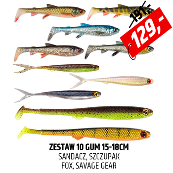 Zestaw gum na sandacze i szczupaki nr 01