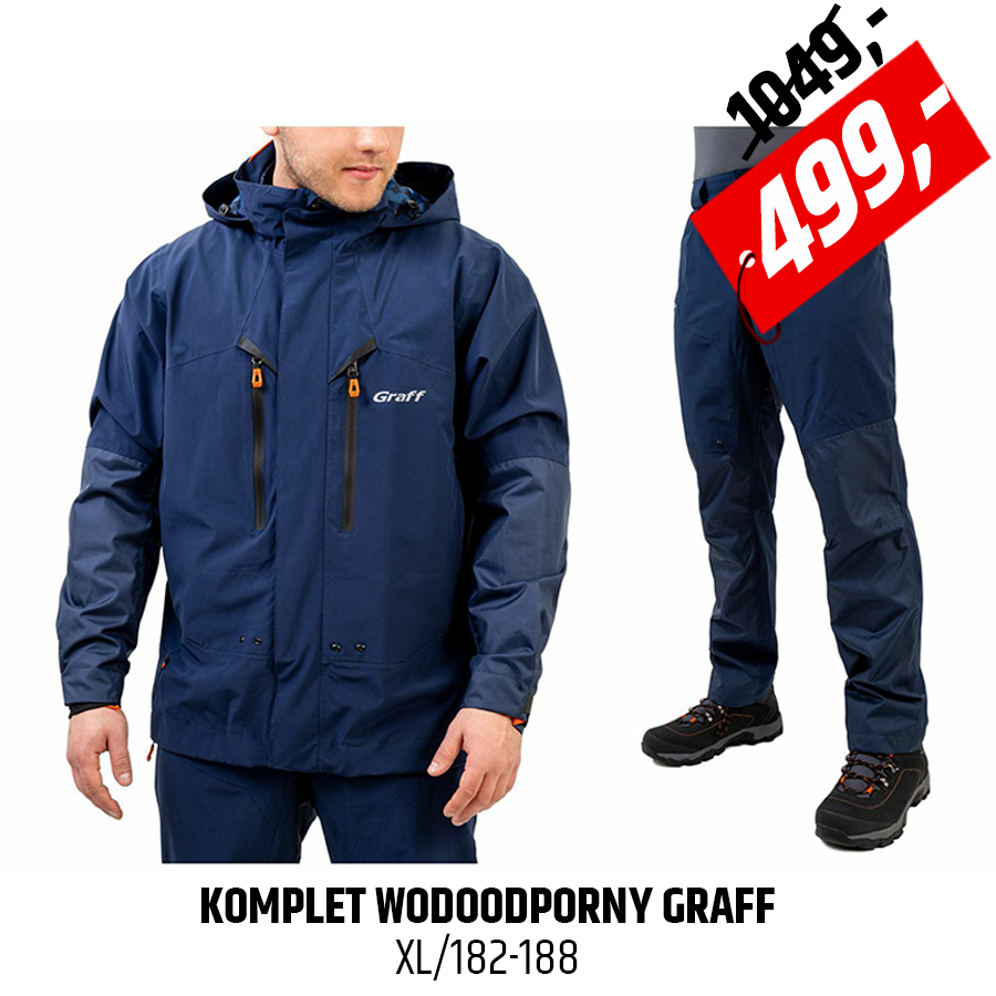 Wodoodporny komplet wędkarski Graff 606-B-1/706-B-1