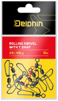 Krętlik Delphin Krętlik obrotowy z zatrzaskiem T