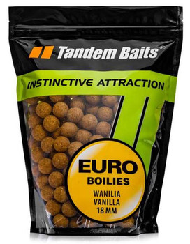Kulki haczykowe Tandem Baits Euro Boilies 1kg - Wanilia