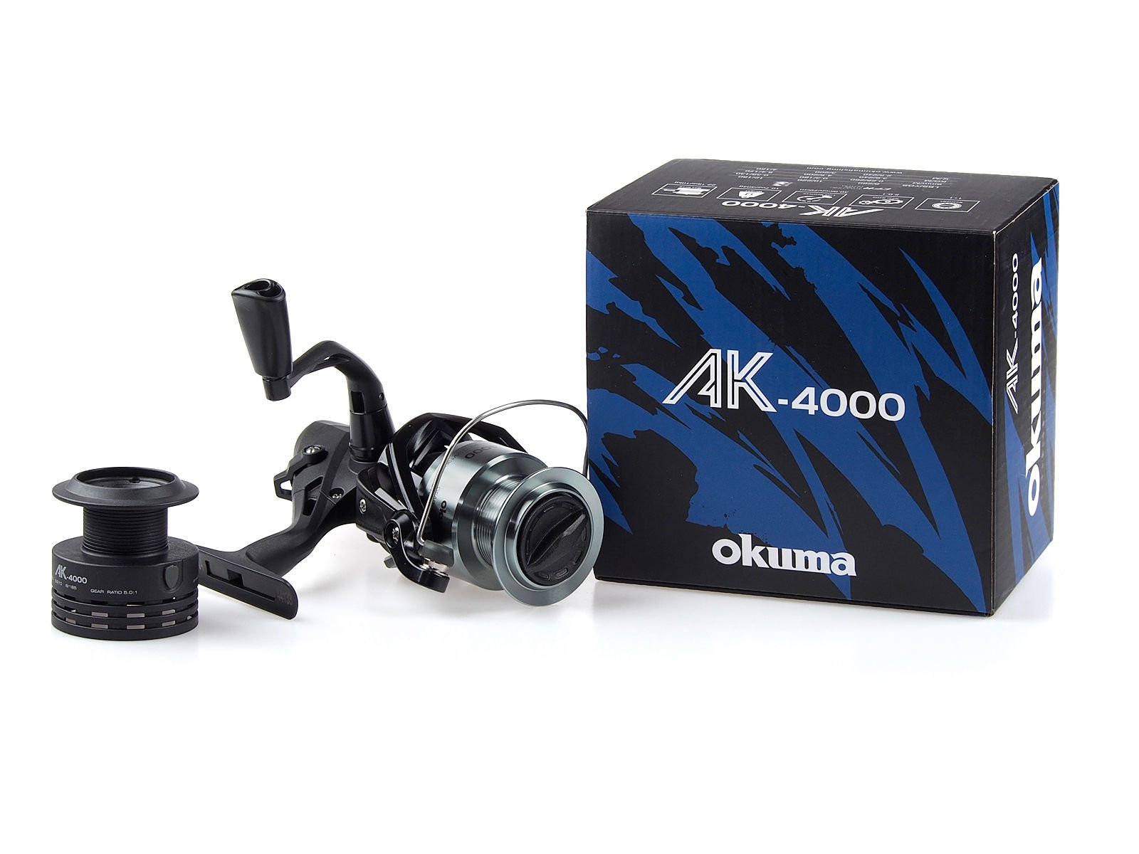 Kołowrotek Okuma AK-4000 Baitfeeder 1+1bb