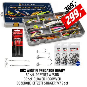 Zestaw Westin Predator Soft Lure Box Ready