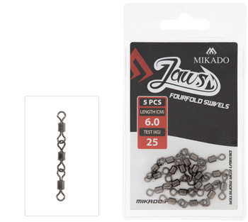 Krętlik Jaws Fourfold Swivels