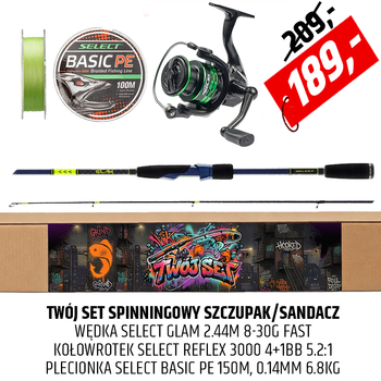 Zestaw spinningowy Select Sczupak Sandacz