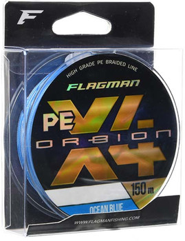 Plecionka Flagman Braid Orbion Pe X-4 0.14mm 17kg 150m Ocean Blue