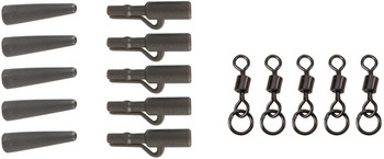 Zestaw końcowy Anaconda 360° Flex Ring Swivel Saftey Clip Kit