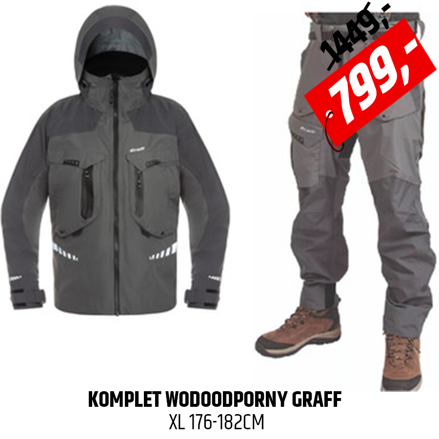 Wodoodporny komplet wędkarski Graff 632-B/732-B