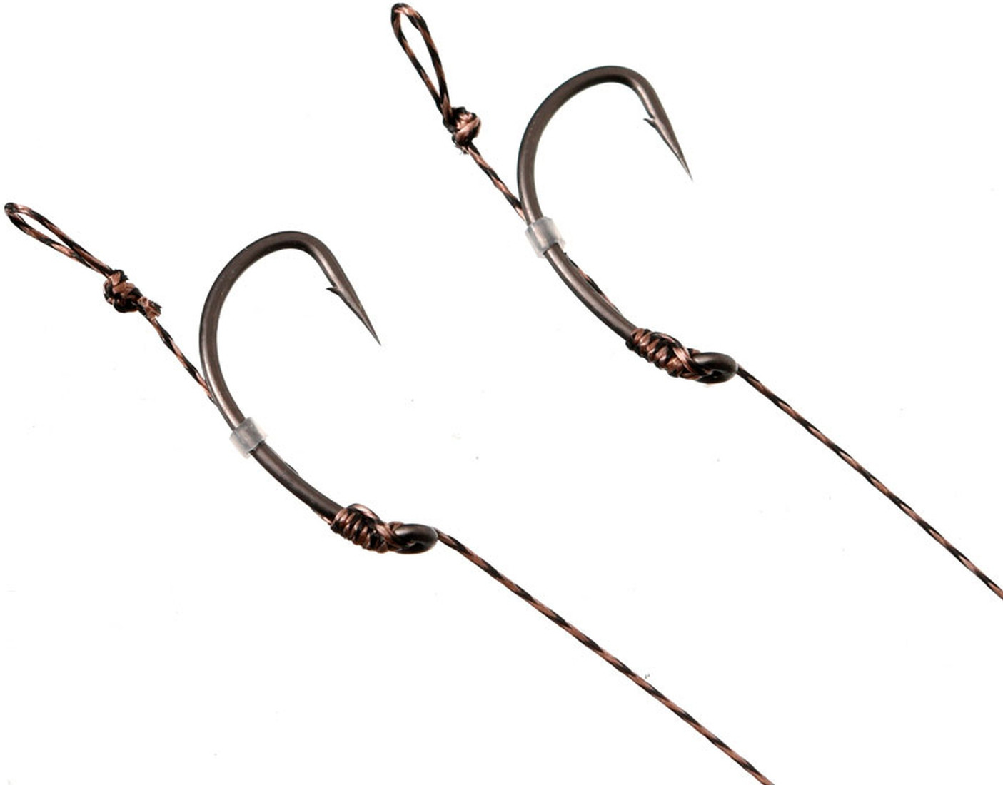 Przypon karpiowy Flagman Curved Shank Ready Rig 8 15cm 25kg Brown