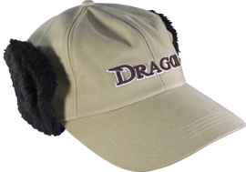 Czapka Zimowa Dragon basebal z nausznika jeans khaki
