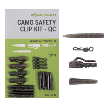 Klipsy Korum Camo Safety Clip Kit - QC Camo