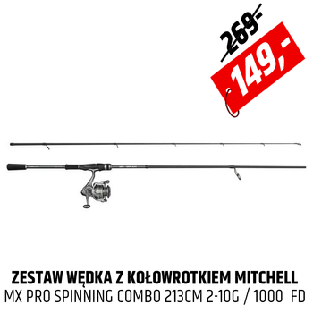 Zestaw wędka z kołowrotkiem Mitchell MX PRO Spinning Combo