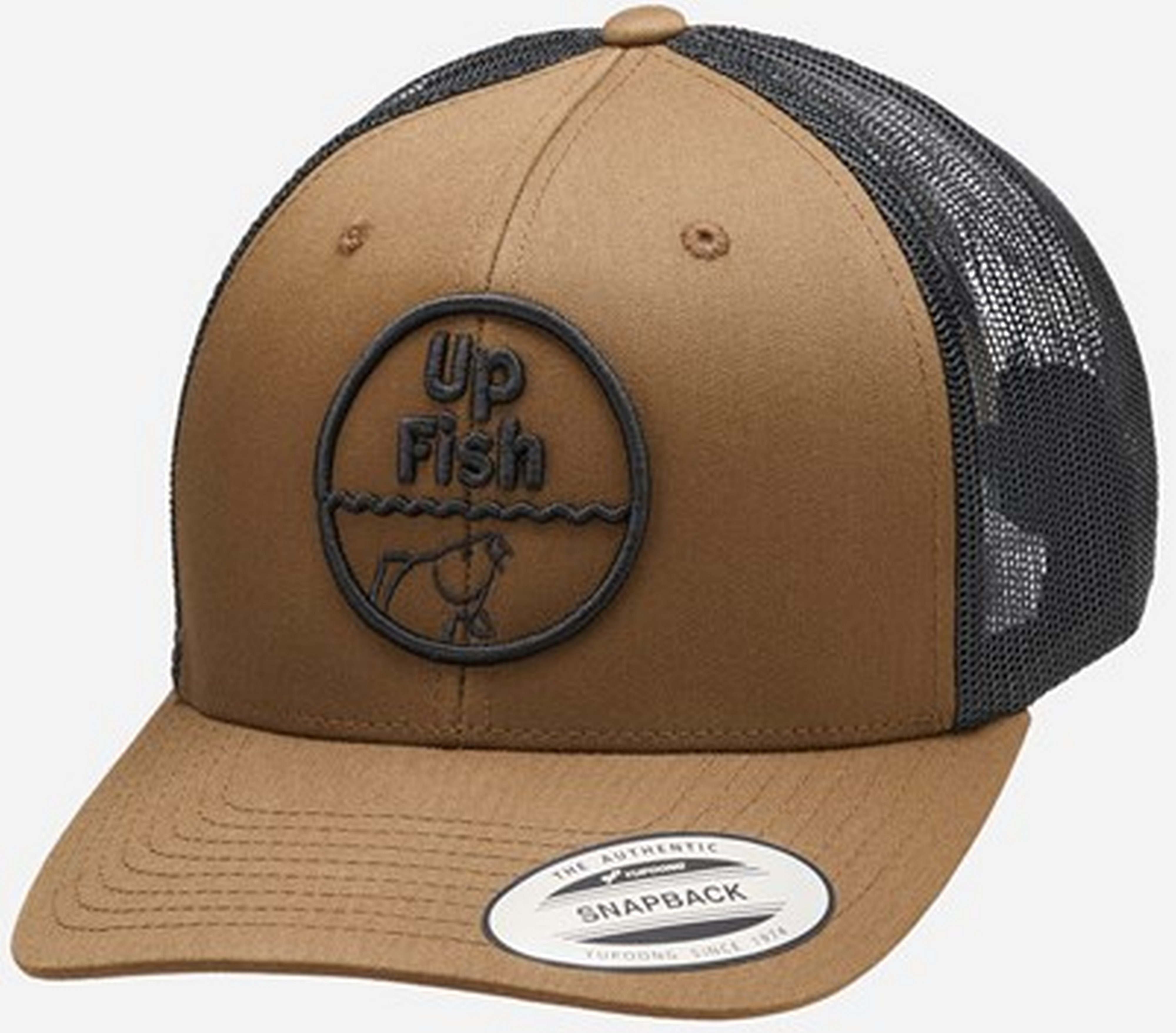 Czapka UP Fish Retro Trucker Cap - COYOTE BROWN BLACK