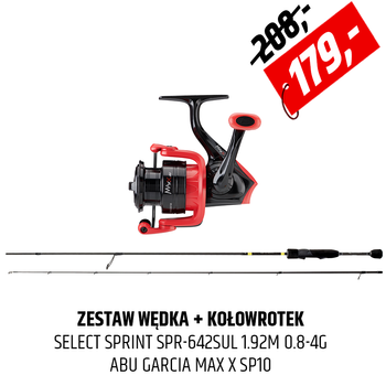 Zestaw ultrilight Select Sprint z kołowrotkiem Abu Garcia Max X