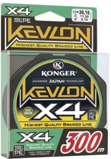 Plecionka Konger Kevlon X4