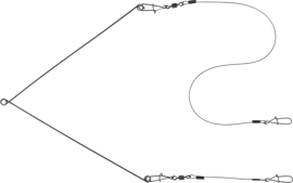 Systemik Szczupakowy Do Trollingu Dragon V-Lures drut stalowy przypony25cm/6cm