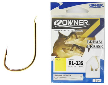 Haczyki Owner Chinta złoty nr 6 z przyponem 0,20 mm