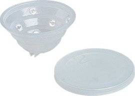 Kubki zanętowe Jaxon z tworzywa, regulowane otwory