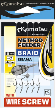 Przypon feeder Kamatsu Method Feeder Braid Iseama