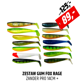 Zestaw gum spinningowych Fox Rage Zander Pro Shad