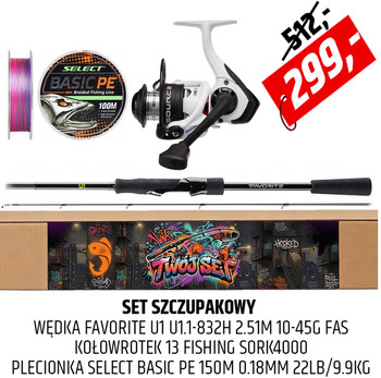 Zestaw Szczupakowy Pike II - wędka U1 z kołowrotkiem Source K