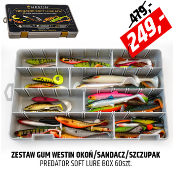 Zestaw przynęt Westin Predator Soft Lure Box