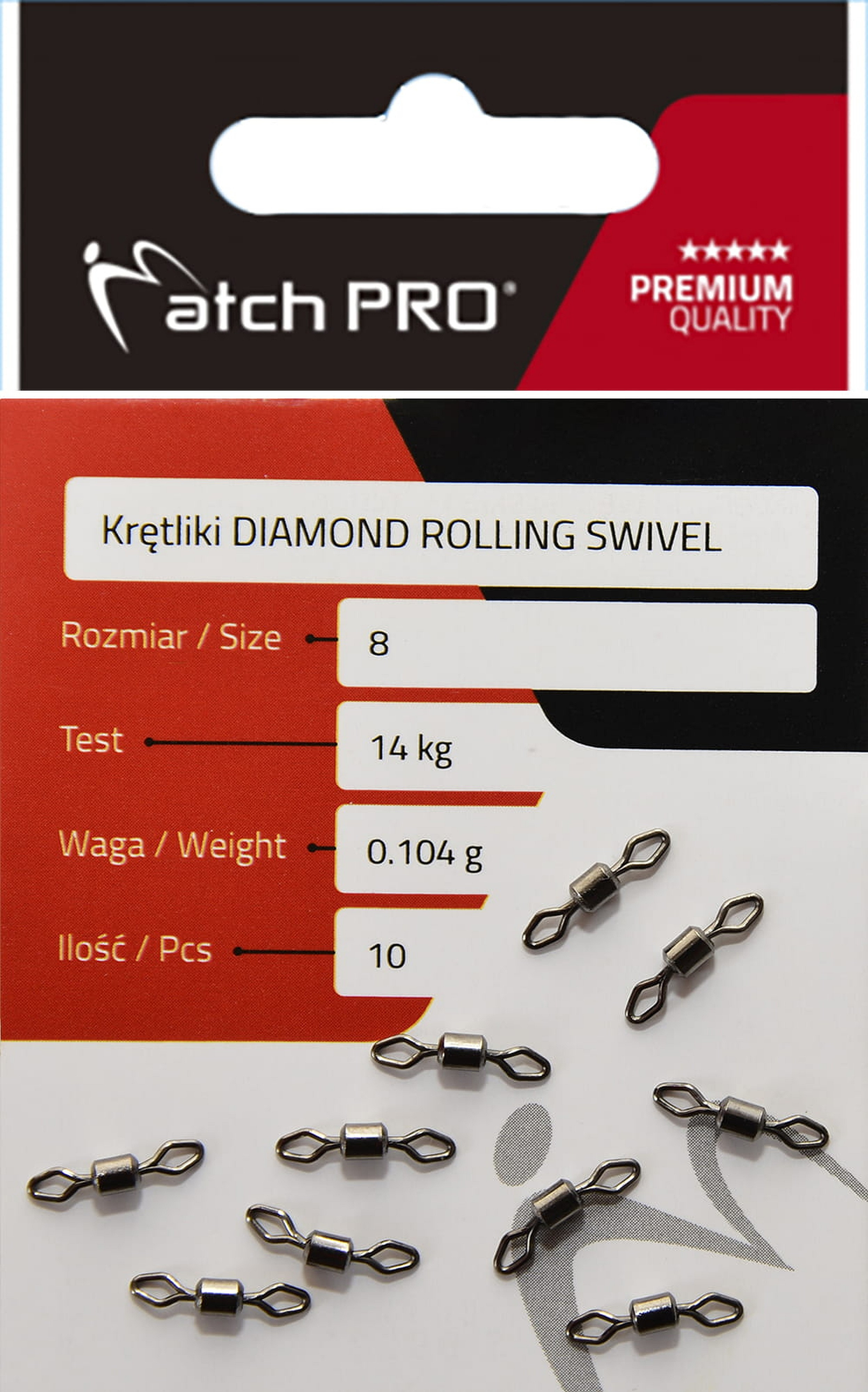 Krętlik MatchPro Diamond Rolling Swivel