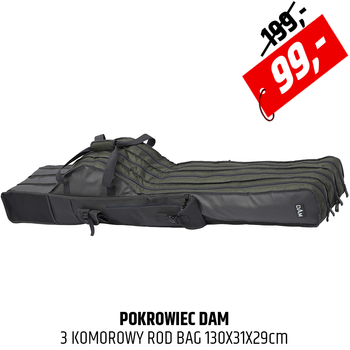 Pokrowiec 3 komorowy na wędki DAM 3 Compartment Rod Bag