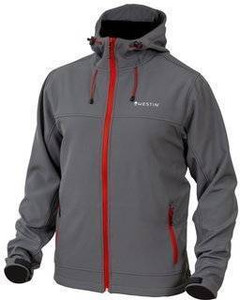  Westin W4 Softshell Steel Grey S - kurtka wędkarska z kapturem