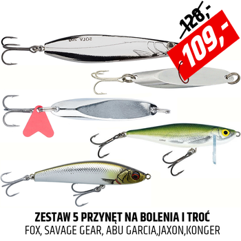 Zestaw przynęt na bolenie