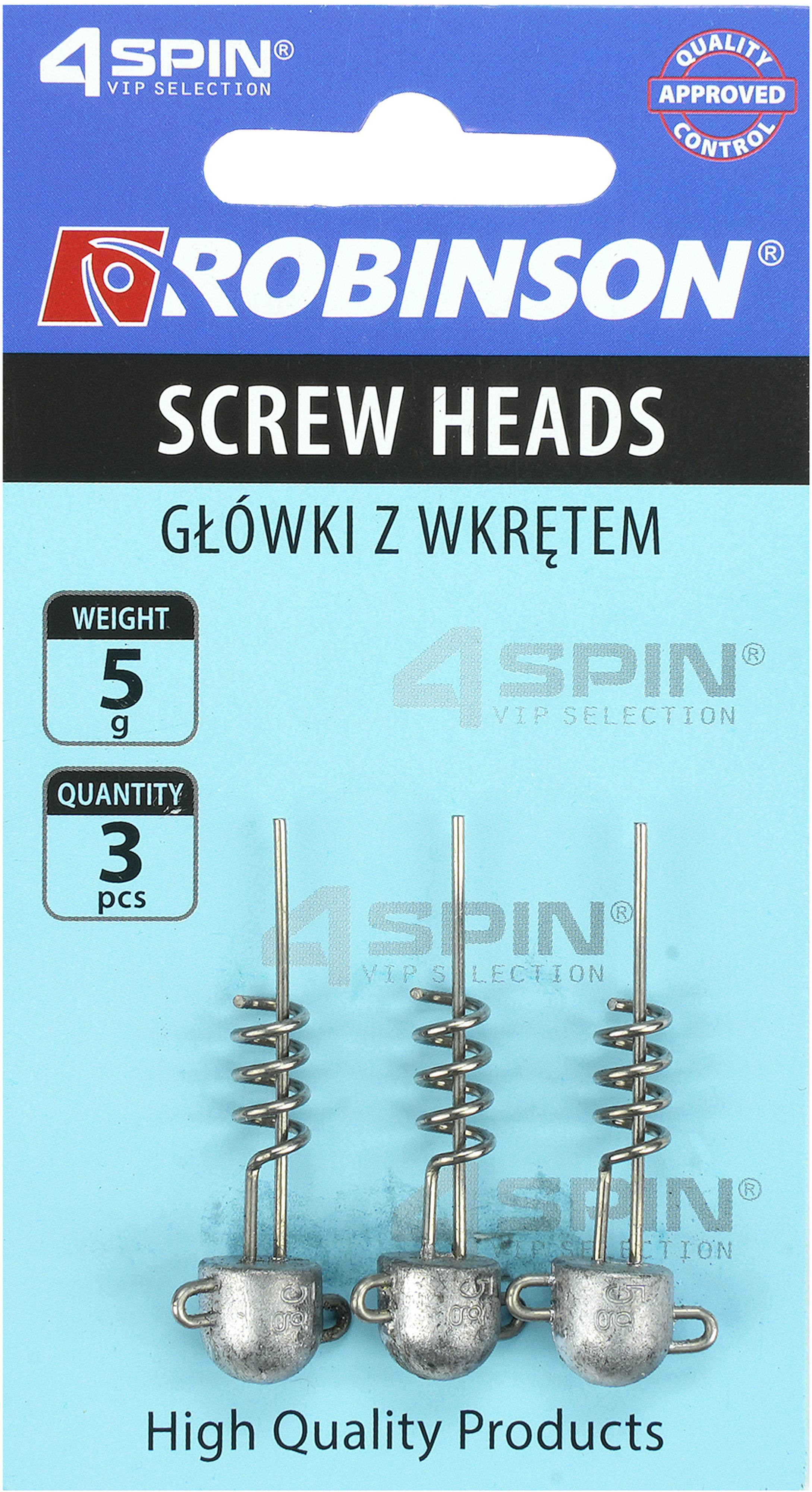 Główka jigowa z wkrętem Robinson 84-GW