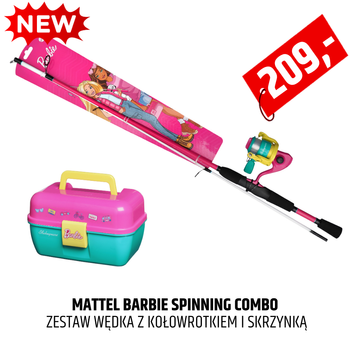 Zestaw dla dzieci Shakespeare Mattel Barbie Spinning ze skrzynką