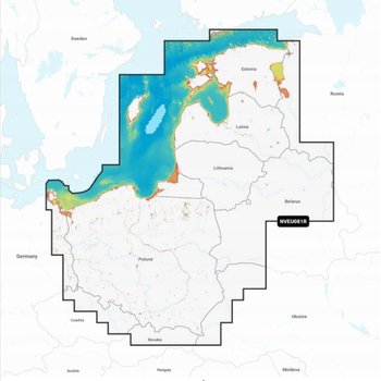 Mapy Garmin Navionics Vision + Nveu081R Poland,Baltic Sea,East Coast