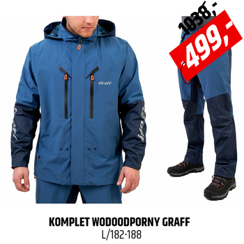 Wodoodporny komplet wędkarski Graff 606-B-1/706-B-1