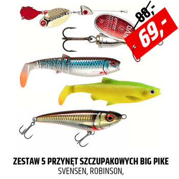 Zestaw przynęt szczupakowych BIG Pike
