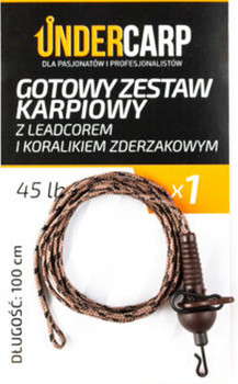Zestaw z leadcorem i koralikiem zderzakowym Undercarp