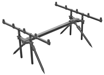 Stanowisko wędkarskie Konger Rod Pod Carp Hunter Black